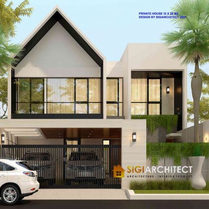 Rumah Minimalis Modern 300 M2, Private House 2 Lantai