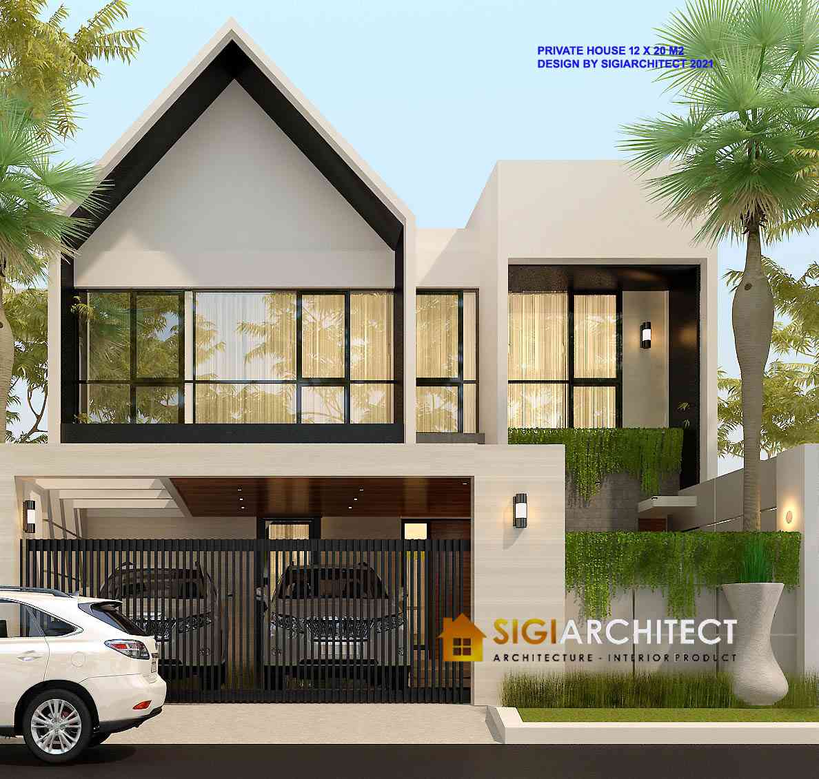 Rumah Minimalis Modern 300 M2, Private House 2 Lantai - Denah Rumah Luas Tanah 300 M2