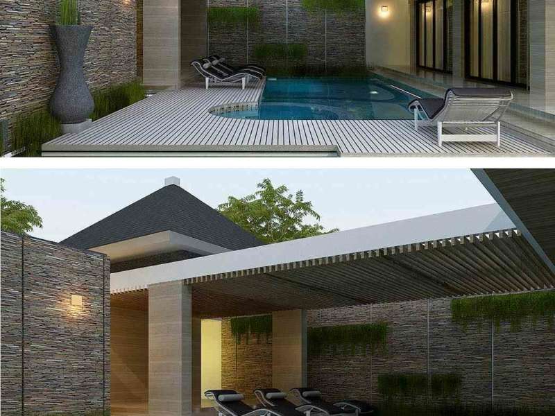 RENOVASI TAMPAK DEPAN RUMAH & PENGEMBANGAN AREA KOLAM RENANG