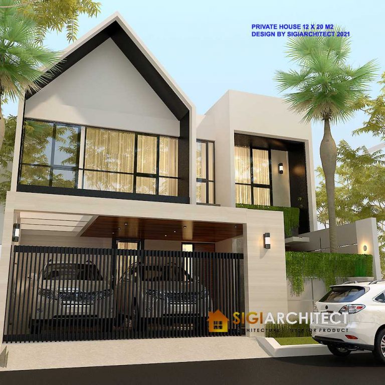 Rumah Minimalis Modern 300 M2, Private House 2 Lantai