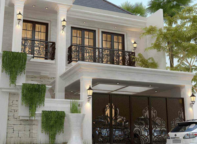 Model Rumah Mewah Klasik 2 Lantai Tipe 200 – 250 M2 4 Bedroom