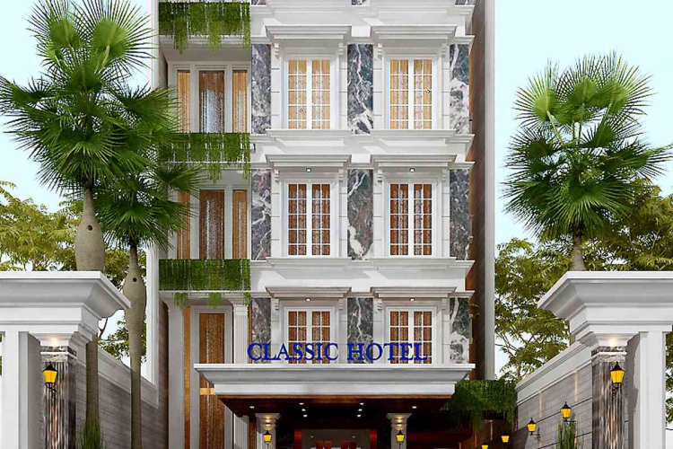 Desain Hotel & Guest House Klasik Modern 4-5 Lantai