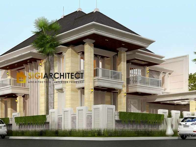 Rumah Hook Klasik Modern 2 Lantai Type 500 M2