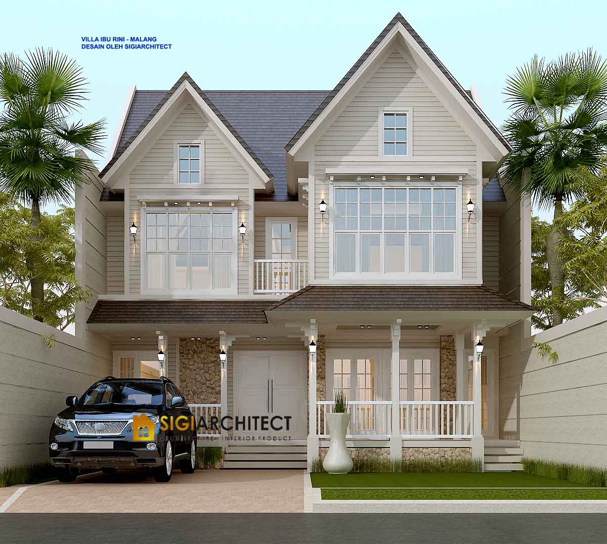 DESAIN VILA VICTORIAN CLASSIC JASA ARSITEK DESAIN VILA VICTORIAN CLASSIC