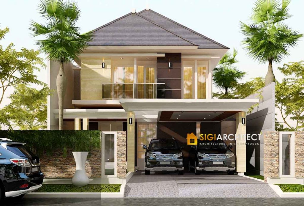 jasa arsitek Desain Rumah Minimalis Tropis modern