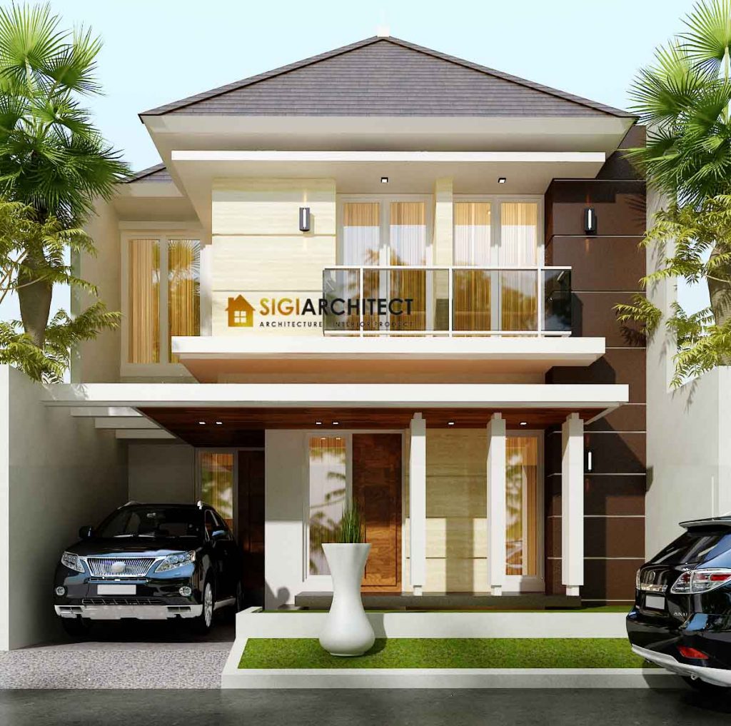 desain rumah tropis minimalis 120 m2