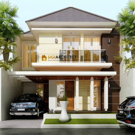 Rumah 2 Lantai 120 – 150 M2 Desain Mewah Modern Minimalis 4 Kamar Tidur