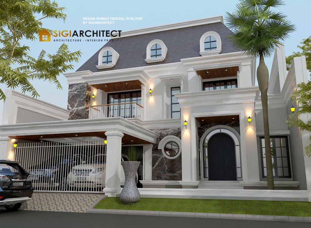 desain rumah klasik modern mediteran 500 M2