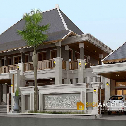 Rumah Joglo Adat Jawa Palembang Sumatera 2 Lantai