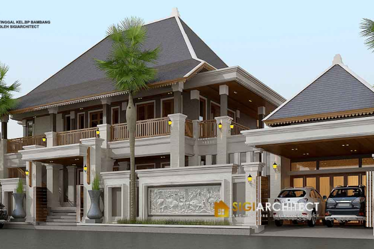 Rumah Joglo Adat Jawa Palembang Sumatera 2 Lantai