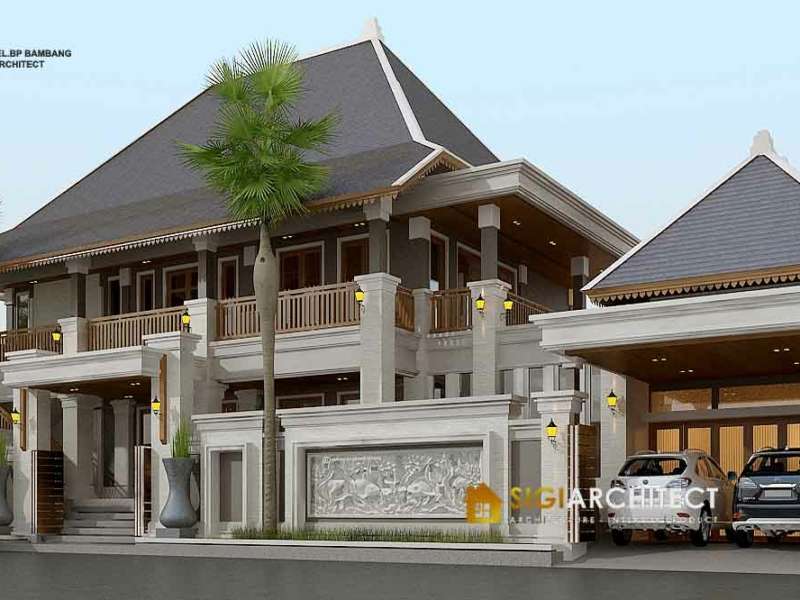 Rumah Joglo Adat Jawa Palembang Sumatera 2 Lantai