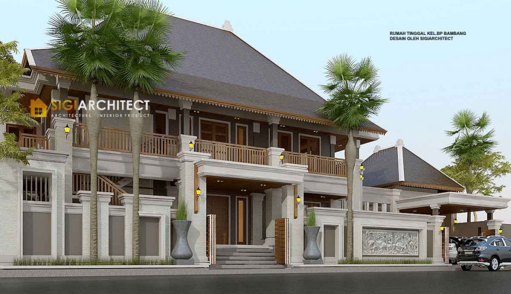 MODEL rumah Joglo adat sumatera jawa 2 lantai