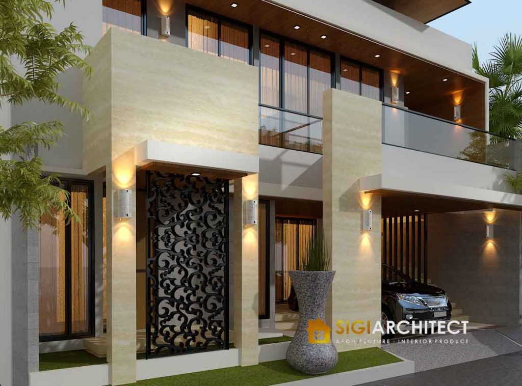 desain rumah mewah 2 lantai minimalis tropis
