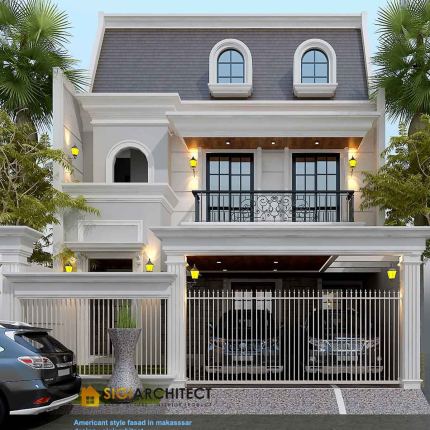 Rumah American Classic 2 Lantai LB 250-300 M2