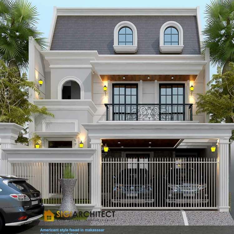 Rumah American Classic 2 Lantai LB 250-300 M2