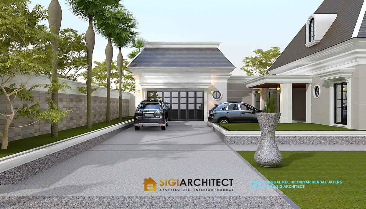 Rumah American Style 1 Lantai Desain Klasik Modern 500 M2