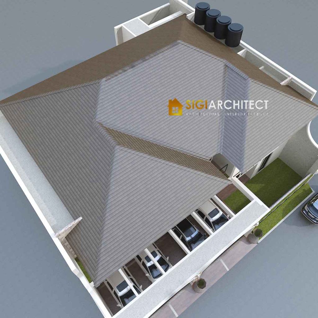 Model atap rumah mediteran klasik 2 lantai