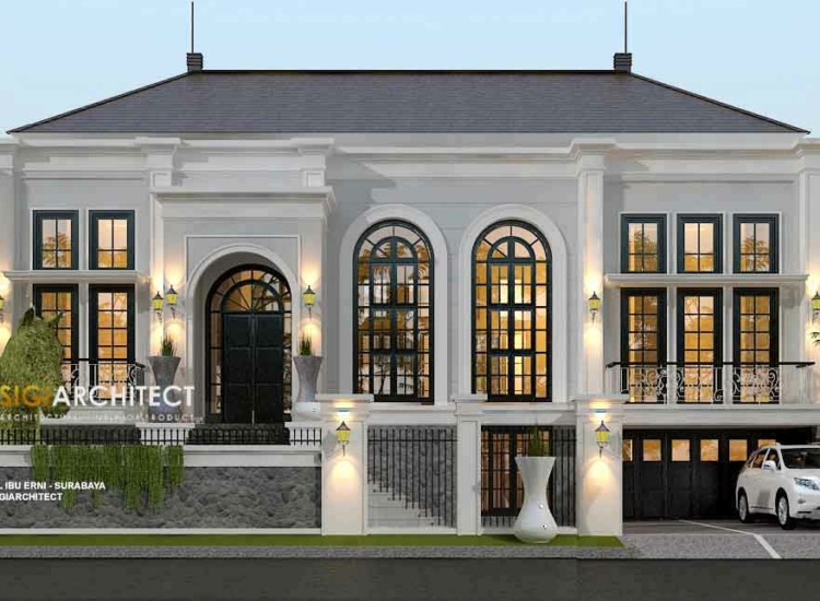 Rumah Klasik American Modern 1 Lantai 400 M2 Semibasemen