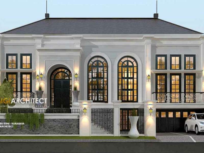 Rumah Klasik American Modern 1 Lantai 400 M2 Semibasemen