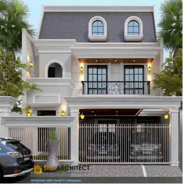 jasa arsitek desain rumah tropis klasik bandung jawa barat