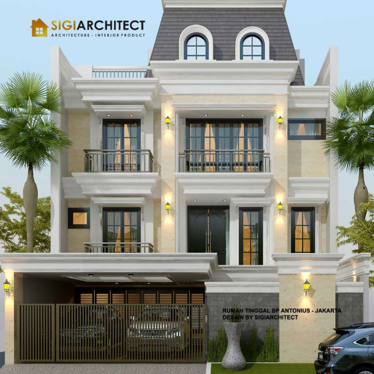DESAIN ROOFTOP RUMAH MEWAH 3 LANTAI
