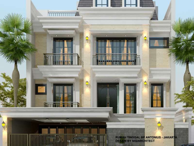 DESAIN ROOFTOP RUMAH MEWAH 3 LANTAI