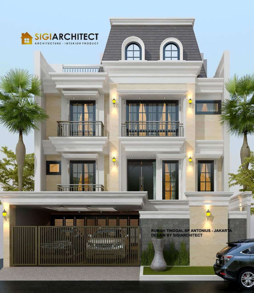 desain rumah mewah 3 lantai