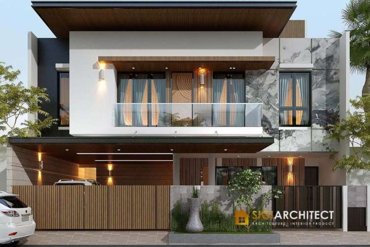 Desain Kos 2 Lantai Minimalis Modern 30 Kamar