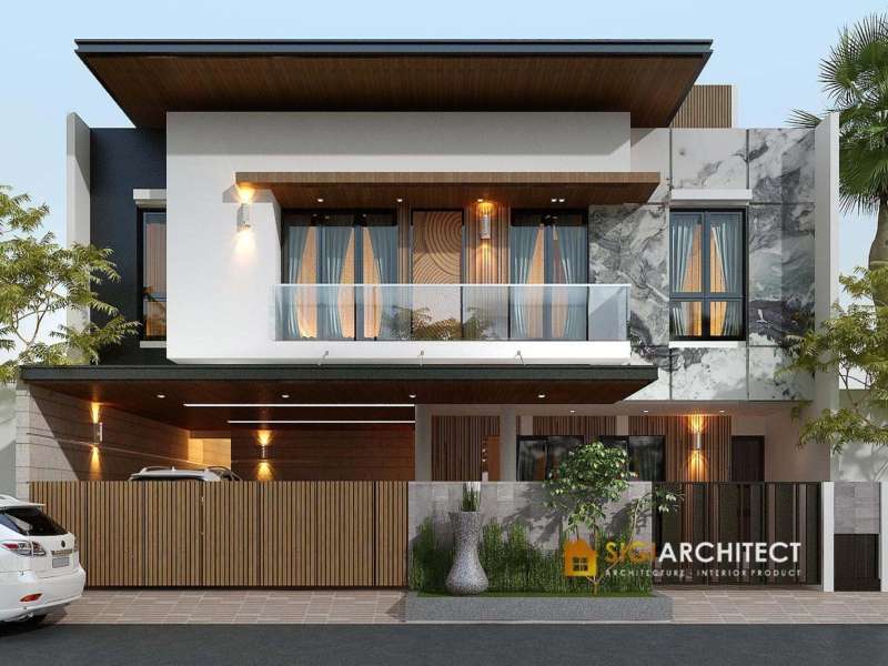 Desain Kos 2 Lantai Minimalis Modern 30 Kamar
