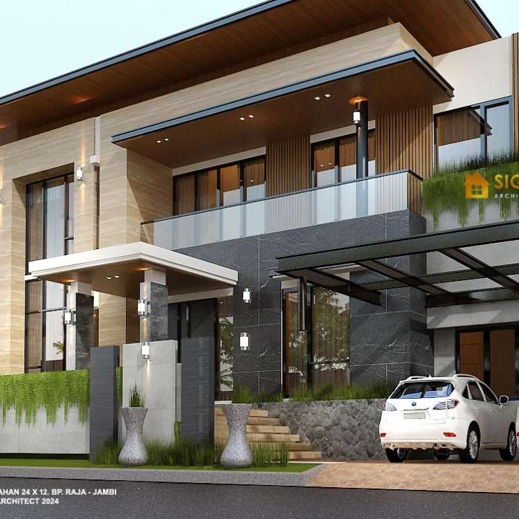 4 View Rumah Minimalis Tropis 2 Lantai 2025 ( Modern Industrial )