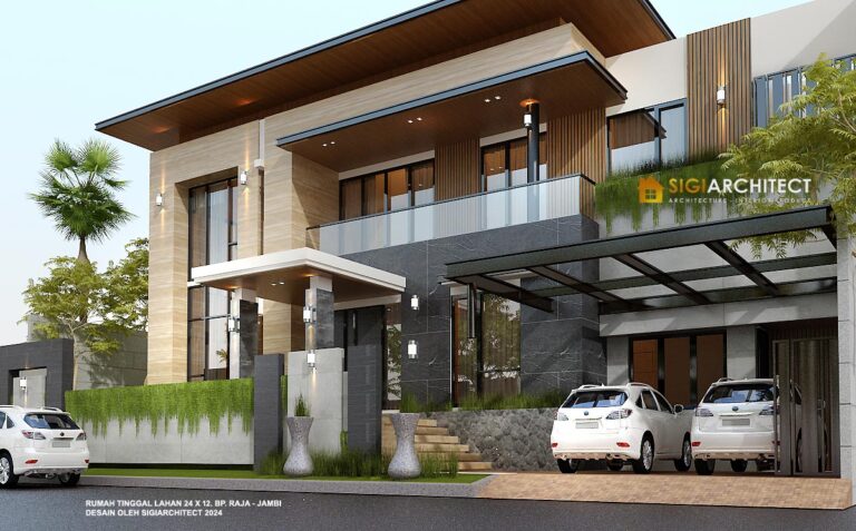 DESAIN RUMAH TROPIS MINIMALIS 2 LANTAI INDUSTRIAL 2024
