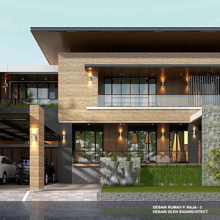 Model Rumah 2 Lantai Minimalis Modern 2024