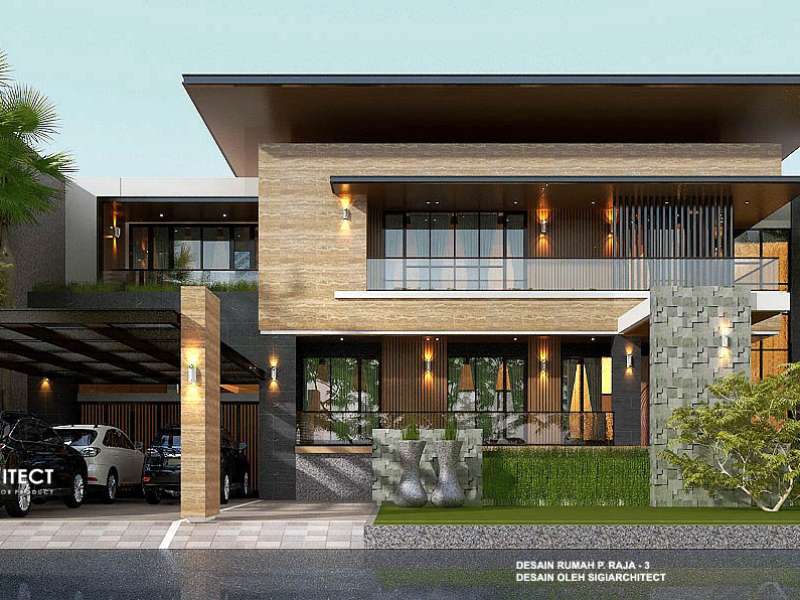 Model Rumah 2 Lantai Minimalis Modern 2024