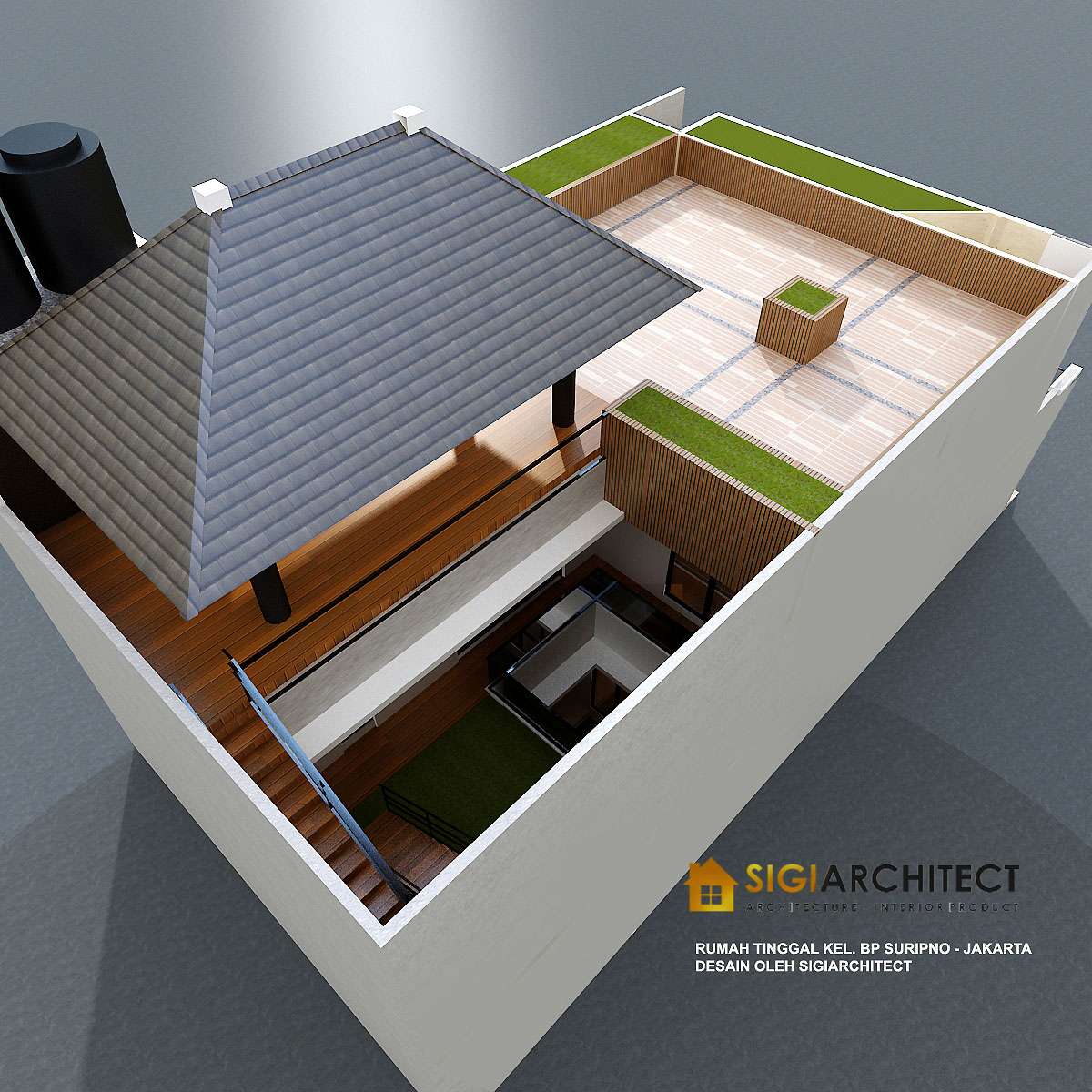Rumah Mewah & Rooftop Minimalis 2 Lantai 350 M2 – Jasa Arsitek Desain ...