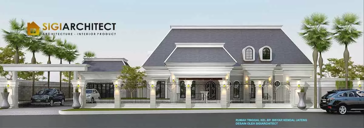 Model rumah klasik american Bp Bisyar 2