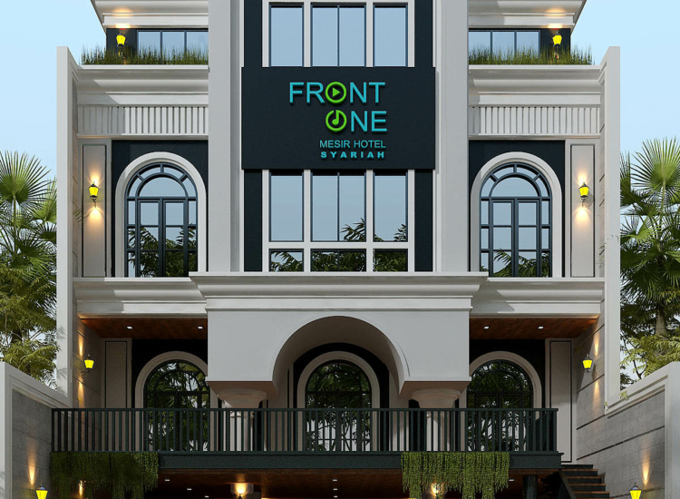 Desain Hotel 4 Lantai Mediteran Desain Elegan hotel syariah