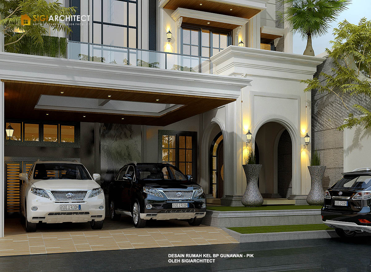 GARASI RUMAH CLASSIC AMERICAN 3 LANTAI