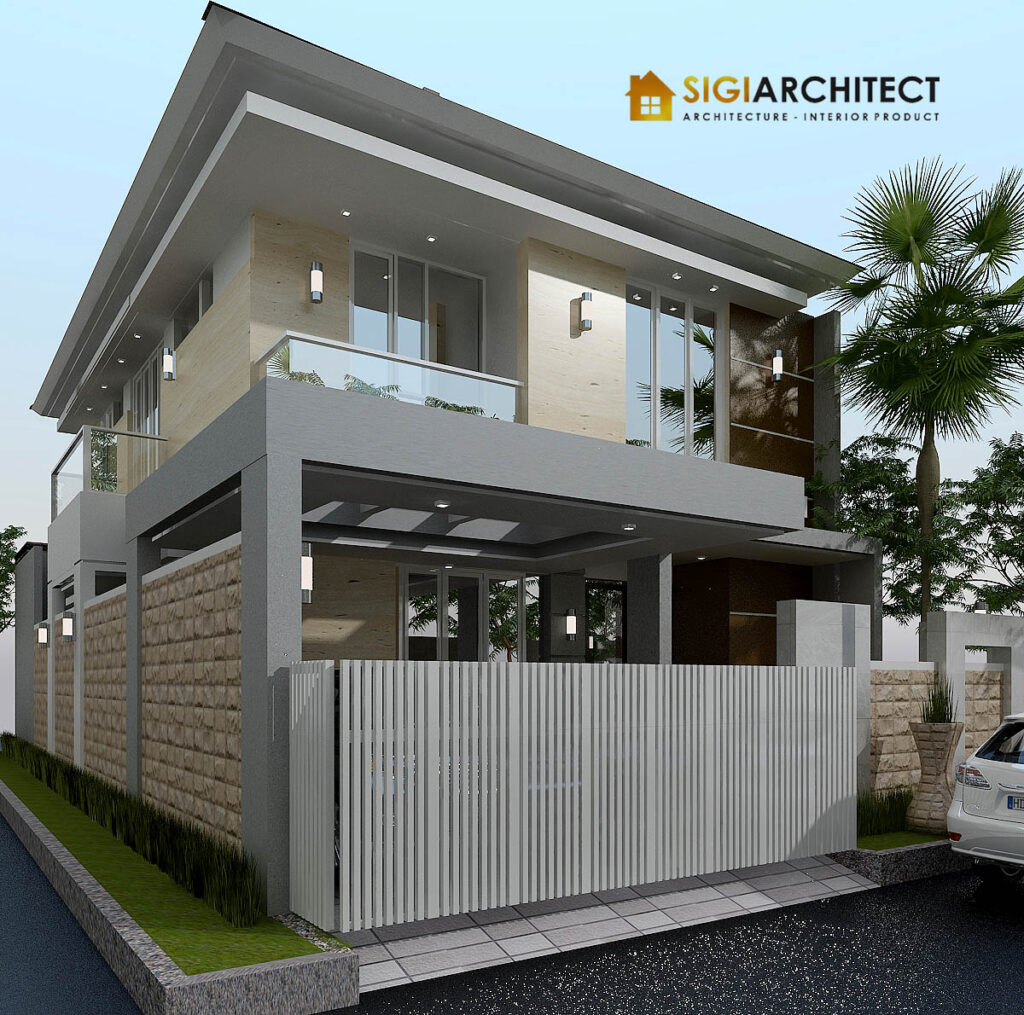desain rumah pojok 10 x 20