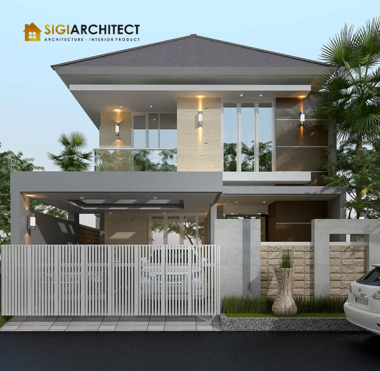 model rumah pojok 200 m2