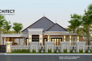 Rumah Klasik Modern 1 Lantai 500 M2