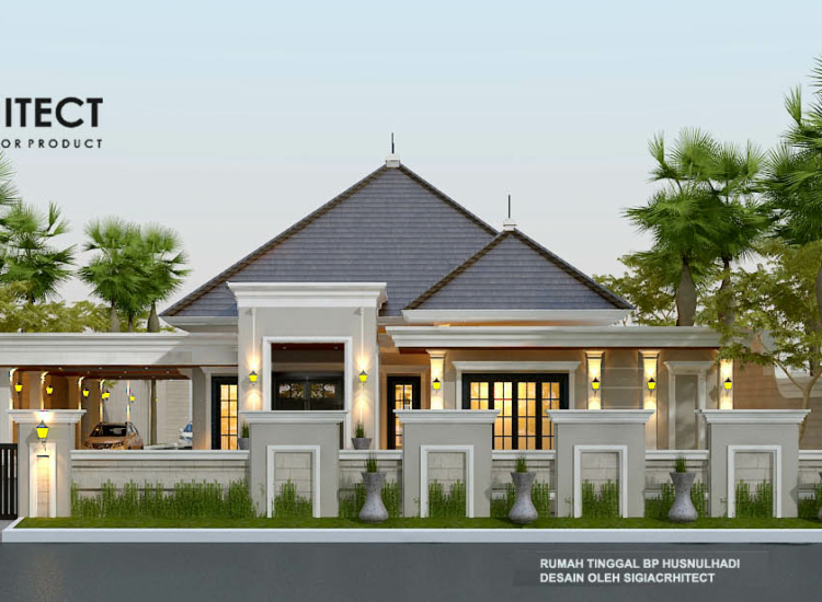 Rumah Klasik Modern 1 Lantai 500 M2