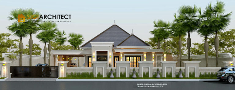 DESAIN RUMAH KLASIK MINIMALIS 1 LANTAI