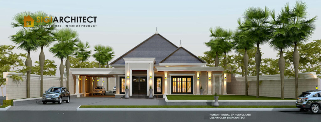 DESAIN RUMAH KLASIK MINIMALIS MODERN 1 LANTAI