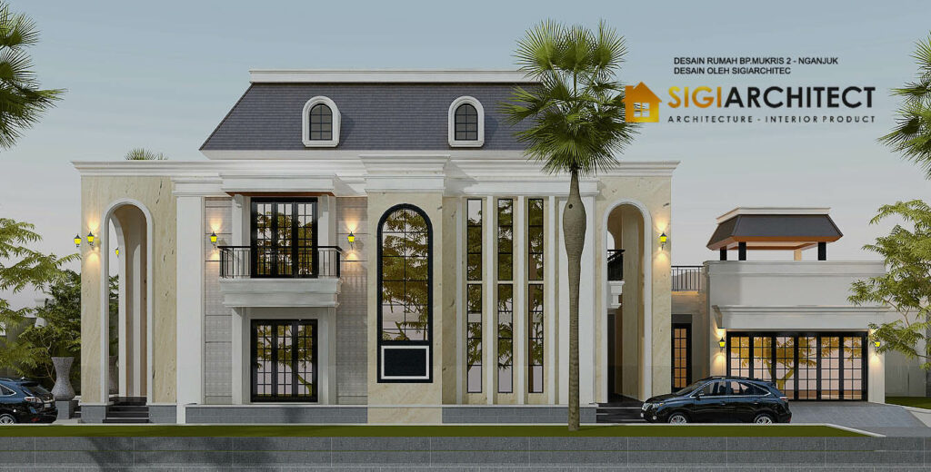 desain rumah klasik minimalis 2 lantai