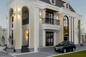 Desain Rumah 2 Lantai Klasik Modern Lb 600 M2