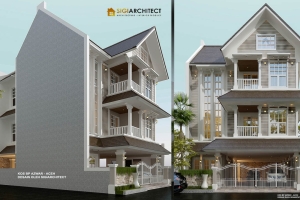 Desain Kos 3 Lantai 3×5 Tropis Melayu Modern Toilet Balkon