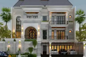 Desain Rumah Mewah 3 Lantai 1000 M2 & Kolam Renang