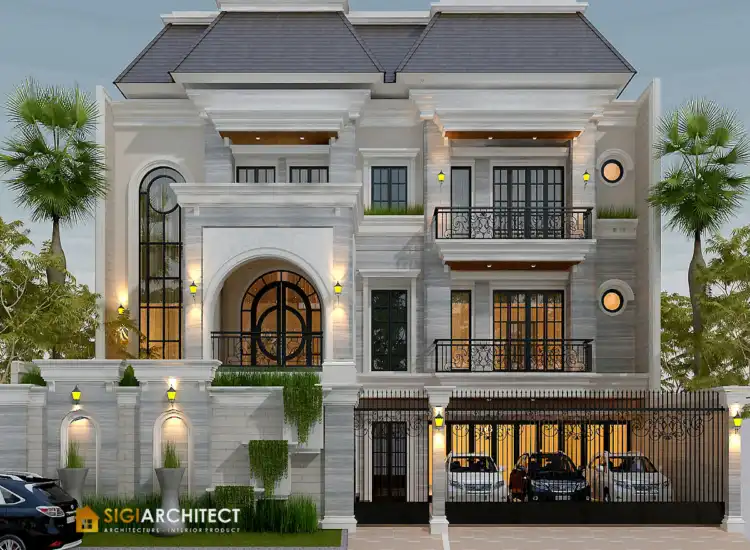 Desain Rumah Mewah 3 Lantai 1000 M2 & Kolam Renang
