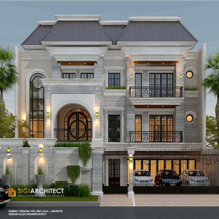 Desain Rumah Mewah 3 Lantai 1000 M2 & Kolam Renang