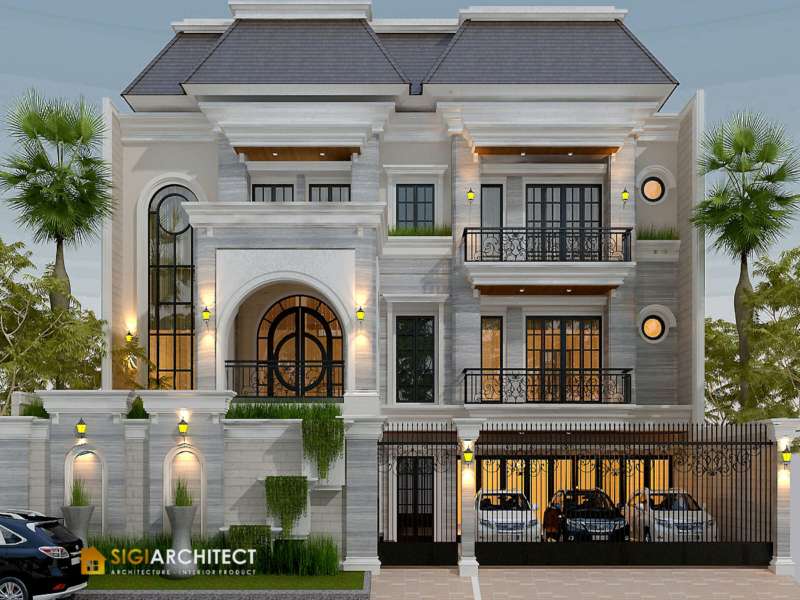 Desain Rumah Mewah 3 Lantai 1000 M2 & Kolam Renang